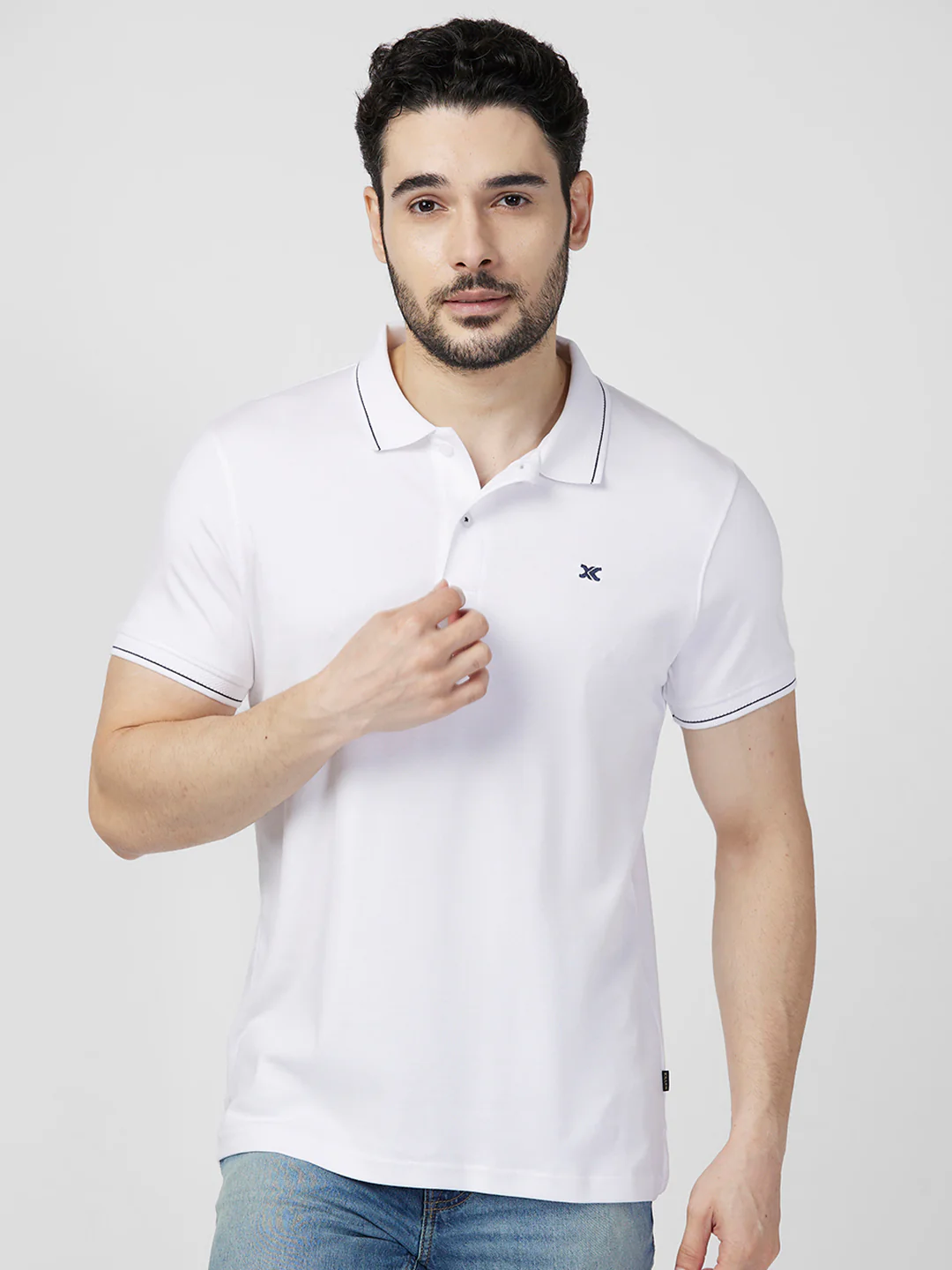 Killer Men White Printed Slim Fit T-Shirts - Image 3