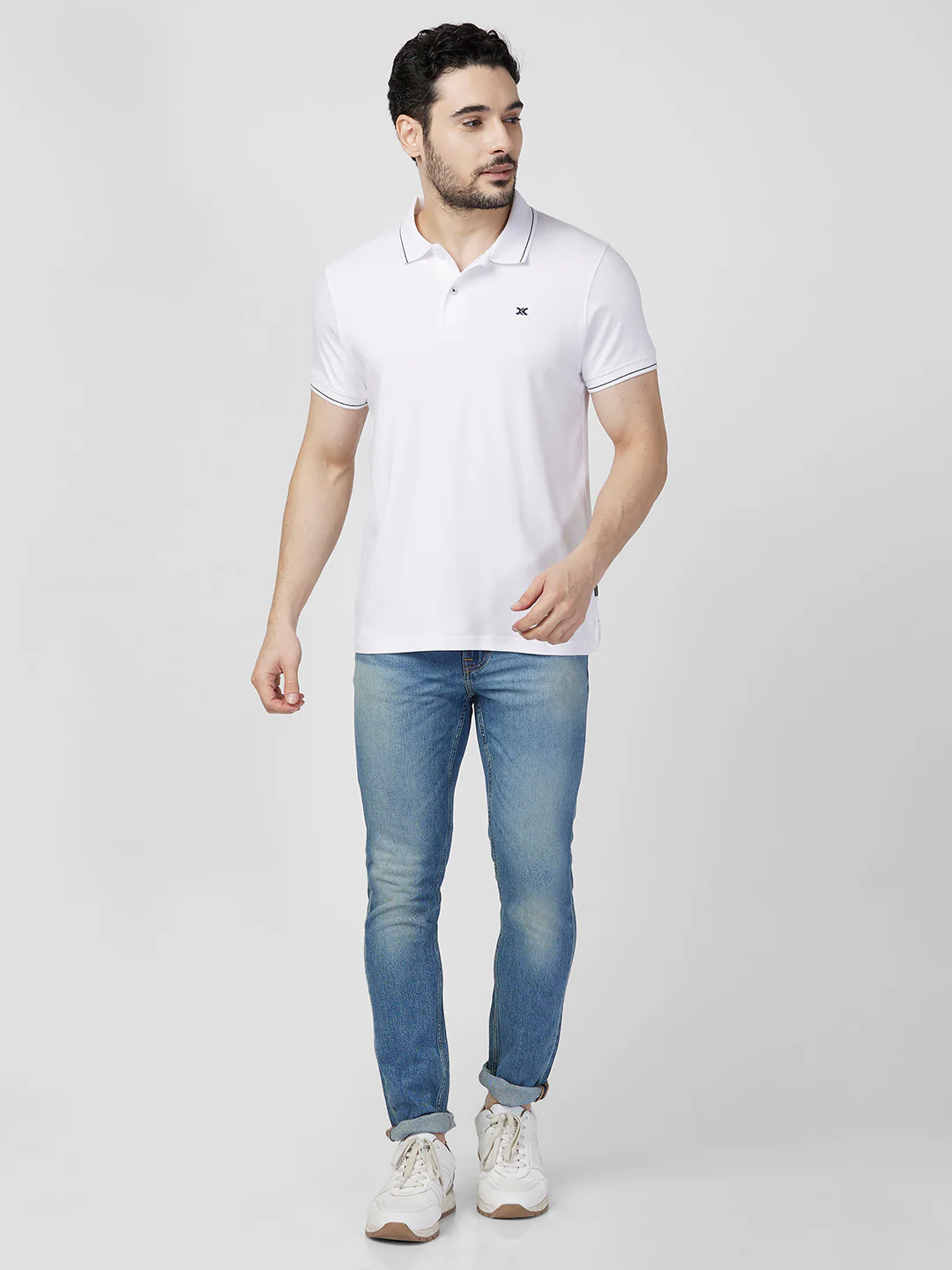Killer Men White Printed Slim Fit T-Shirts - Image 4