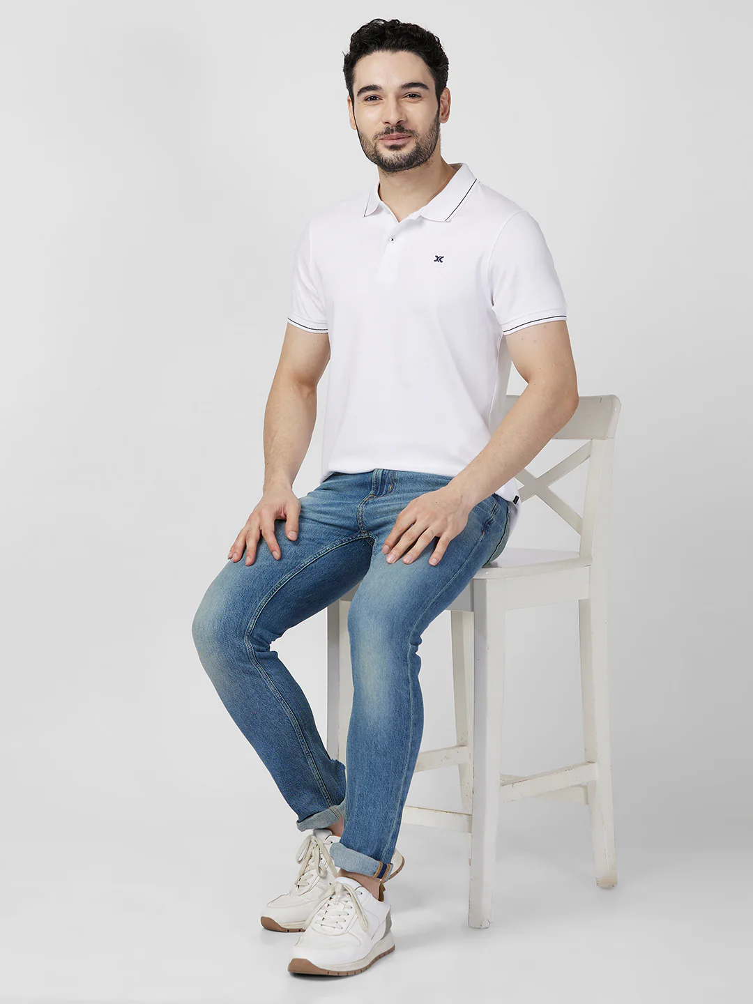 Killer Men White Printed Slim Fit T-Shirts - Image 8