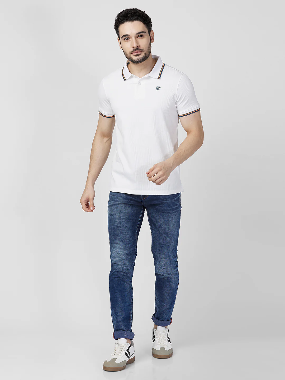 Killer Men White Printed Slim Fit T-Shirts - Image 4