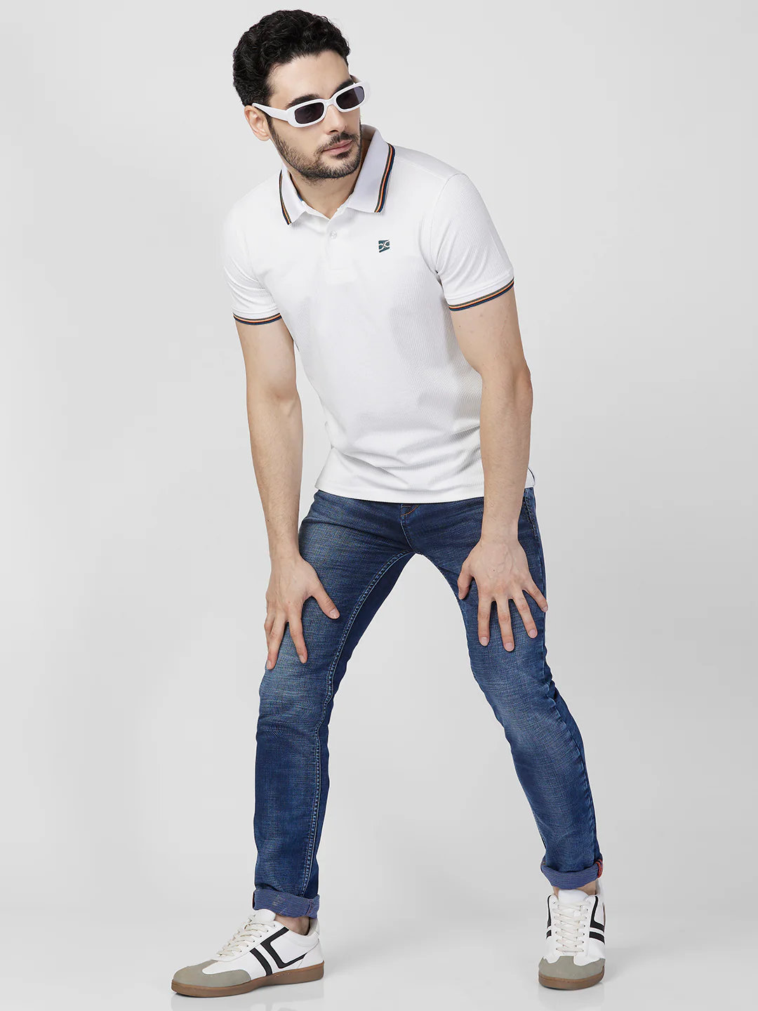 Killer Men White Printed Slim Fit T-Shirts - Image 8