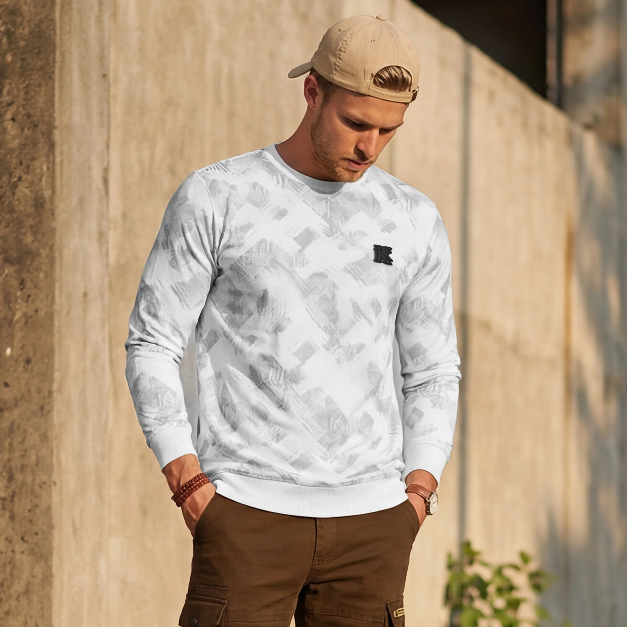 Killer Men White Printed Sweat Shirts - Image 2