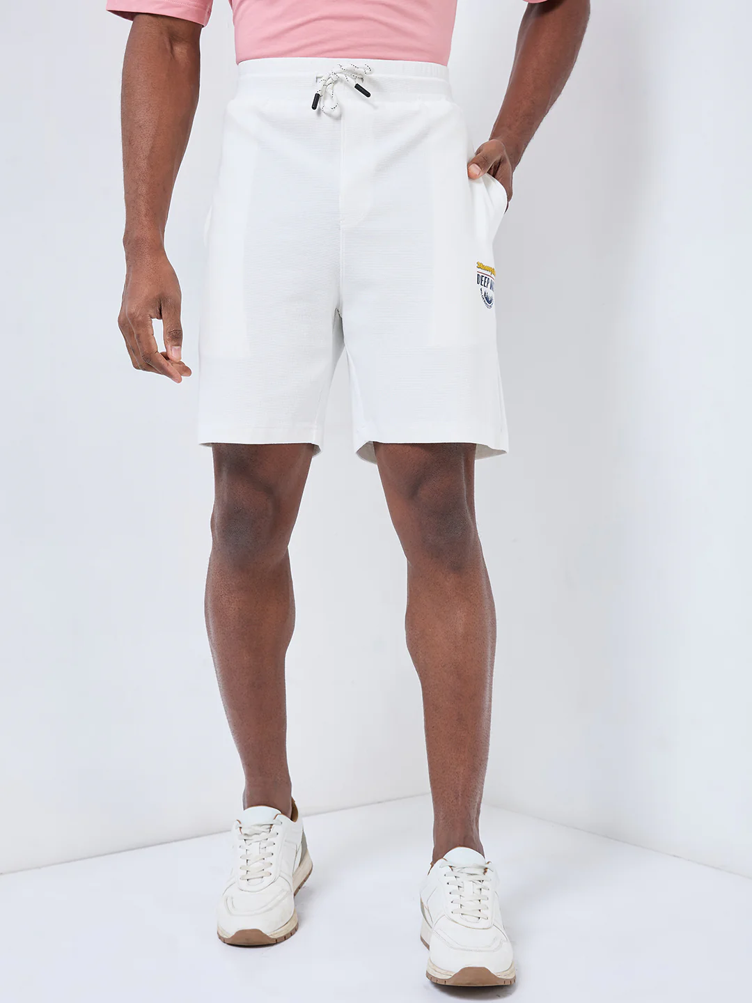 Killer Men White Solid Shorts - Image 3