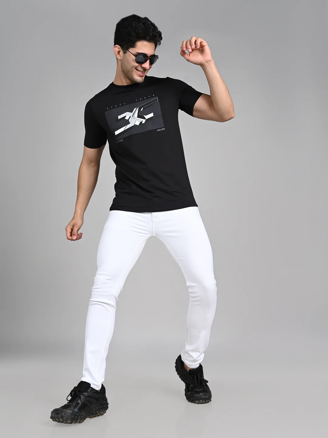 Killer Men White Solid Slim Fit Jeans - Image 3