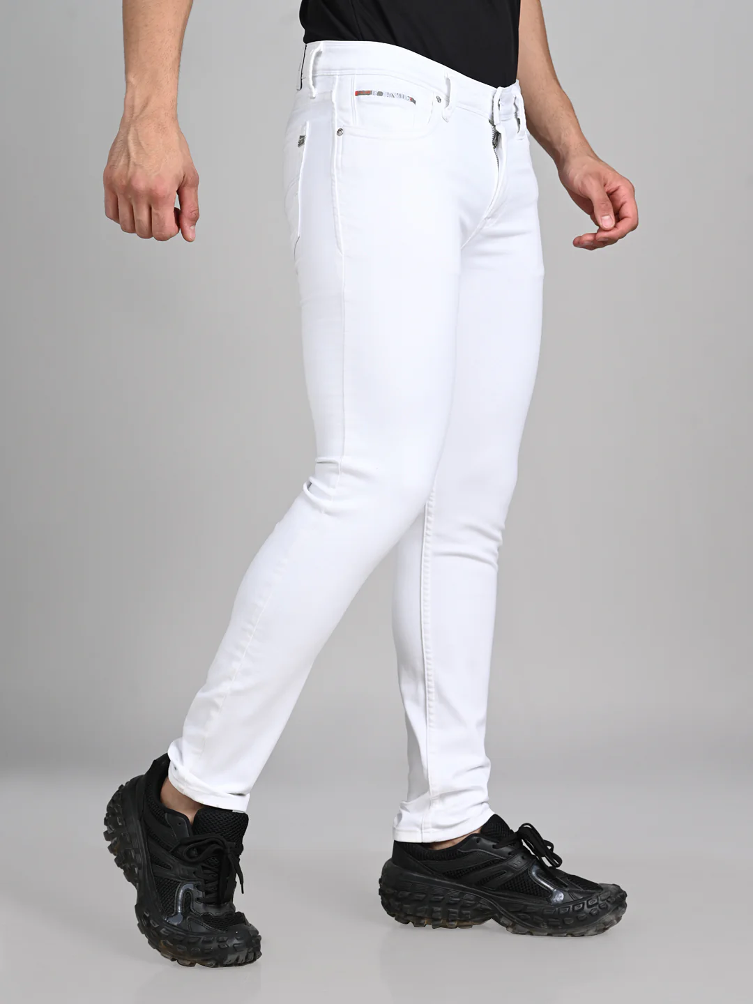 Killer Men White Solid Slim Fit Jeans - Image 5