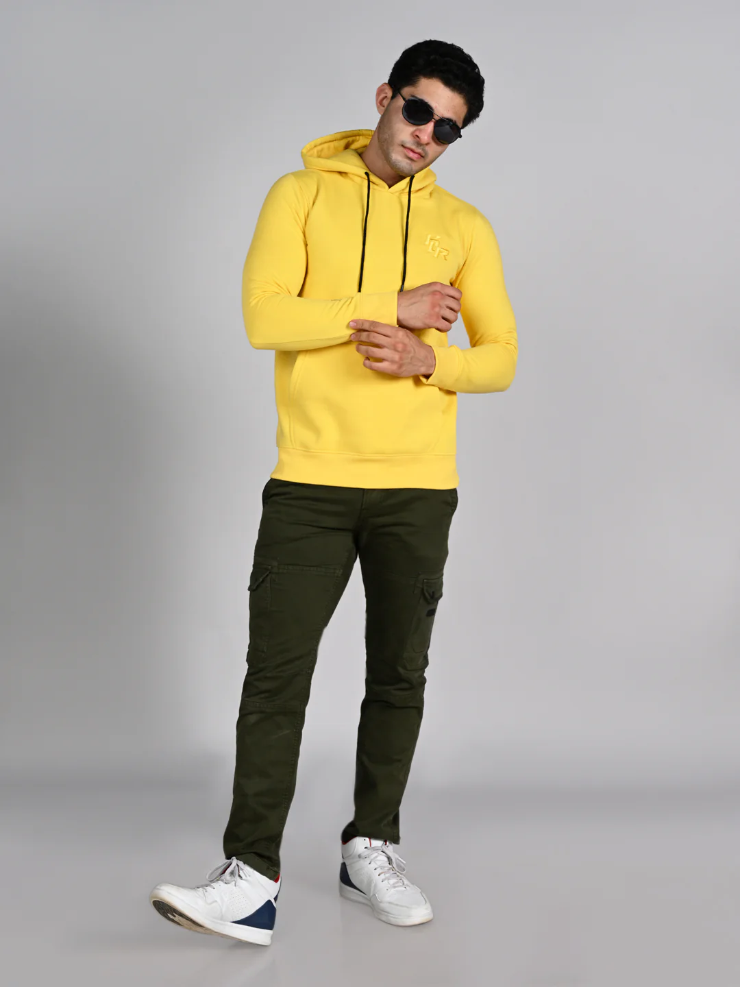 Killer Men Yellow Hooded Sweat Shirts - Image 3