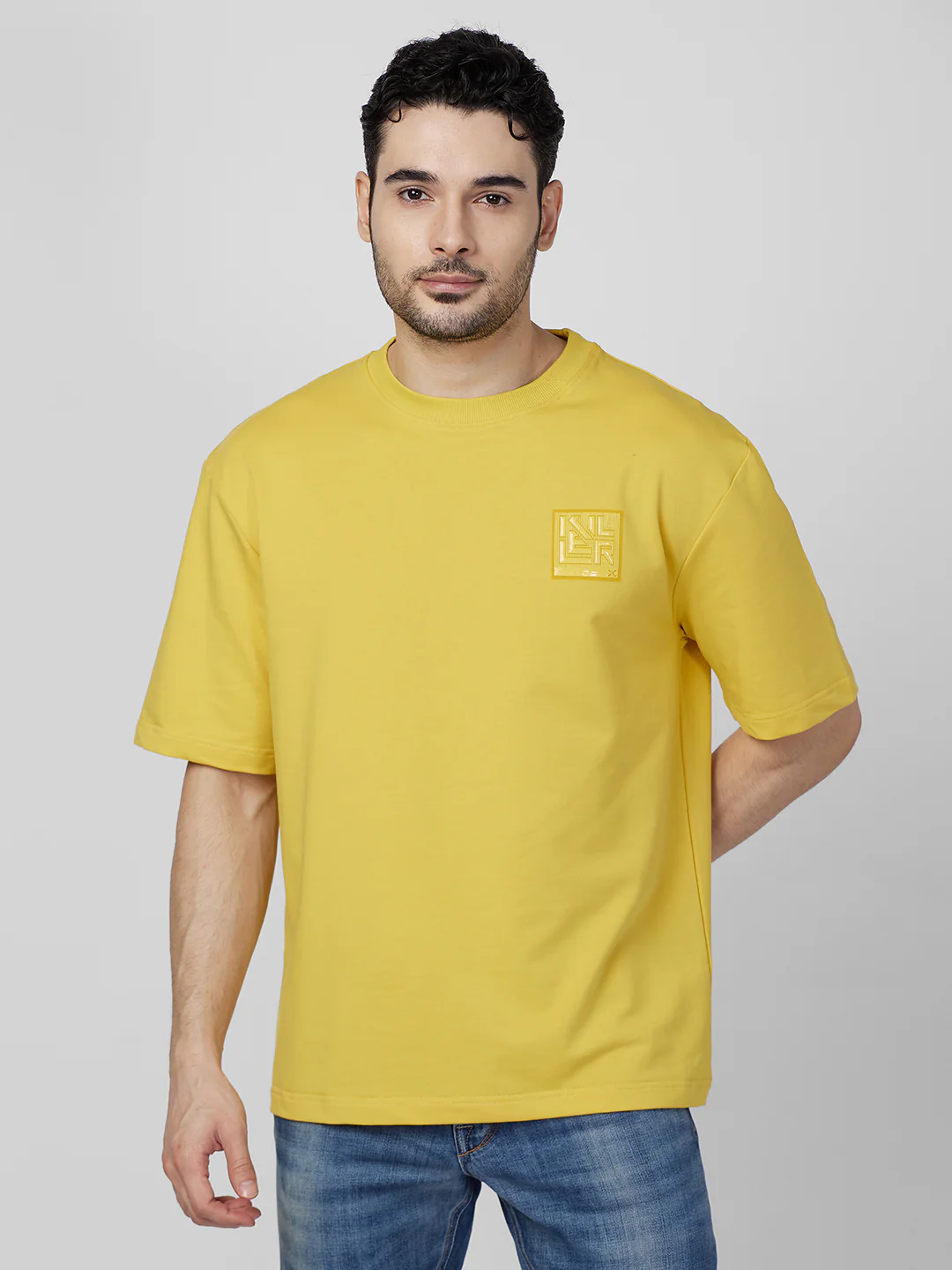 Killer Men Yellow Round Neck T-Shirts - Image 3