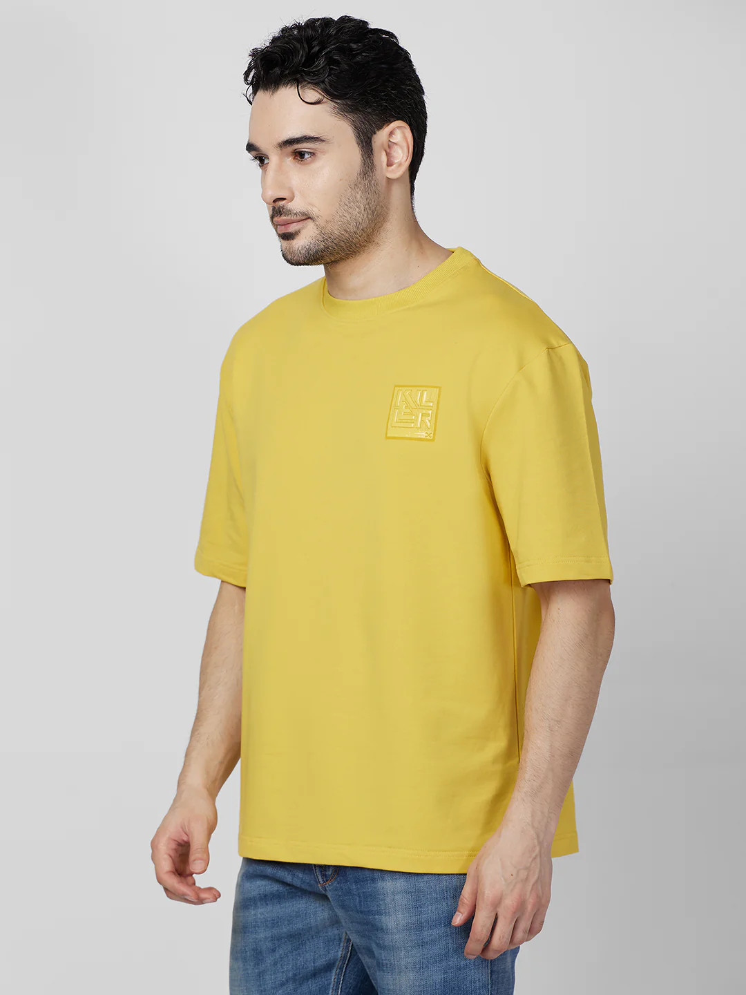 Killer Men Yellow Round Neck T-Shirts - Image 6