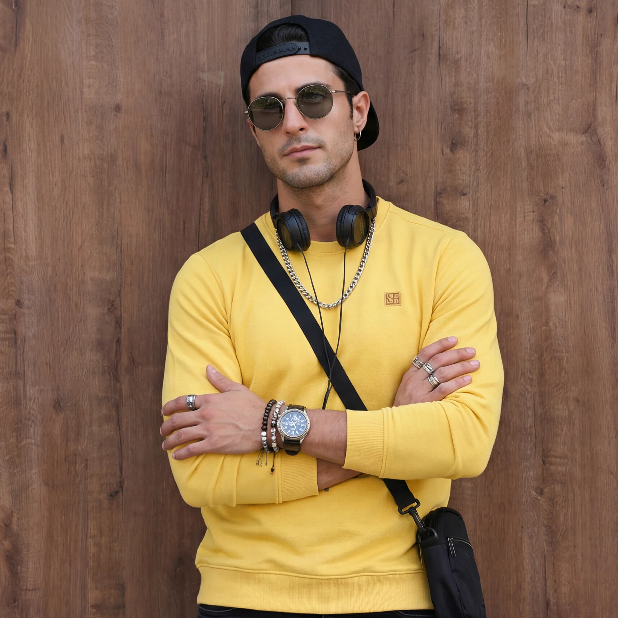 Killer Men Yellow Sweat Shirts - Image 2