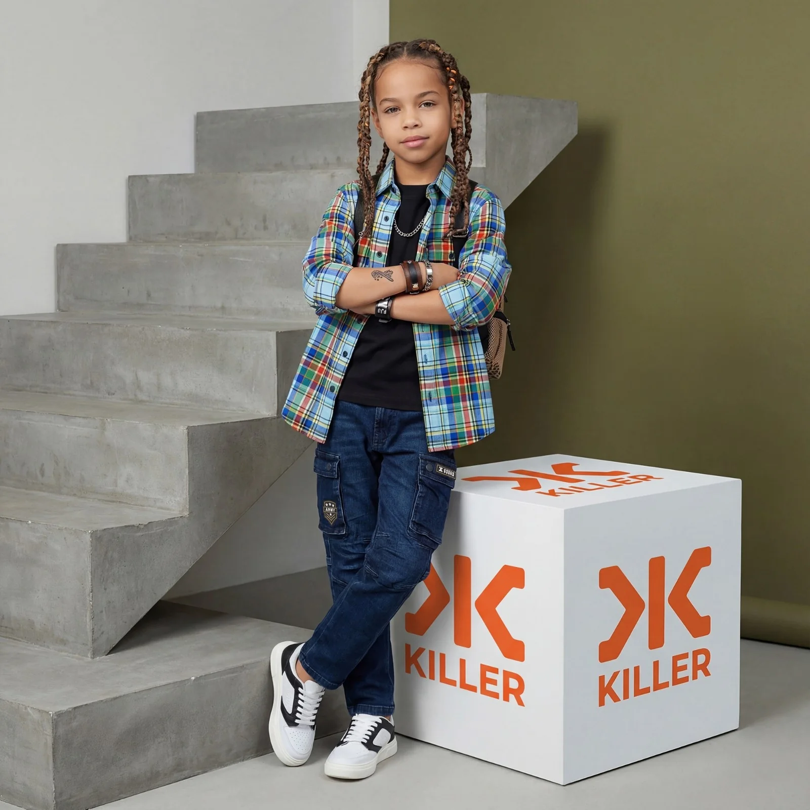 Kid's Blue Regular Fit Shirts - Image 3