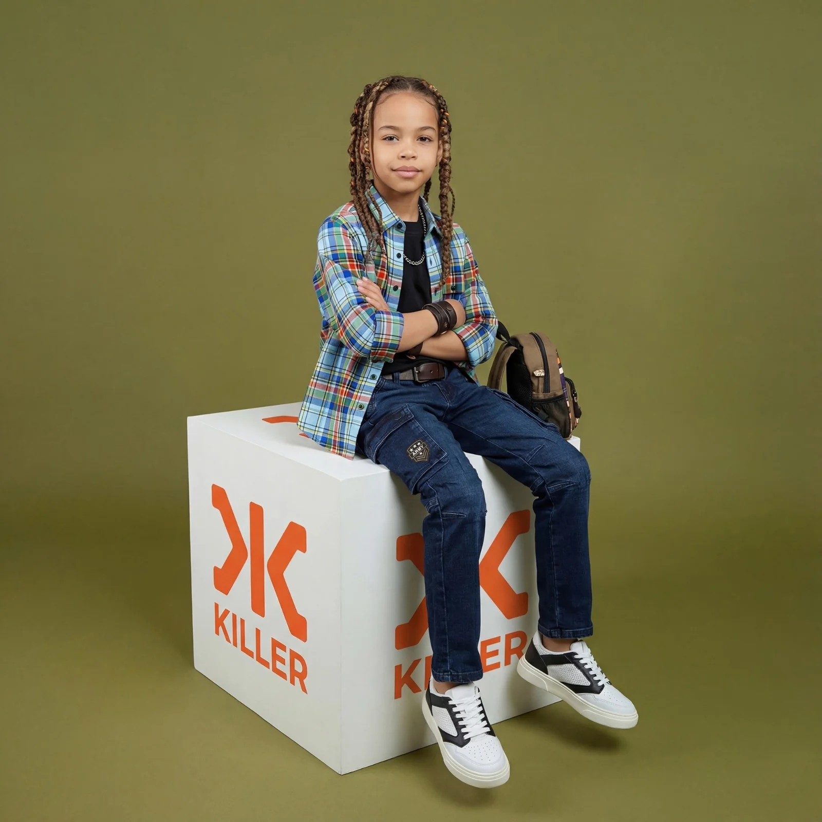 Kid's Blue Regular Fit Shirts - Image 5
