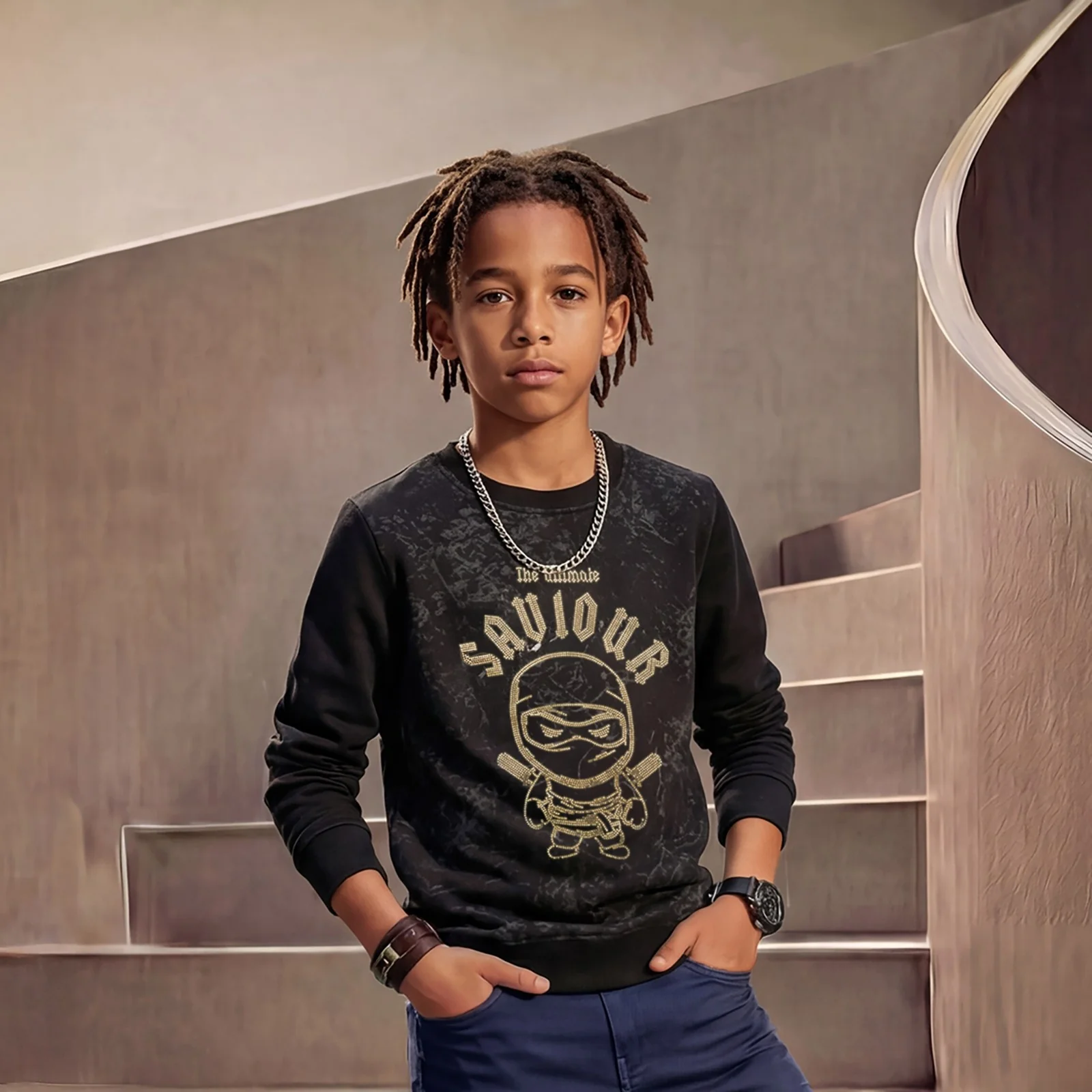 Kid's Black Sweat Shirts