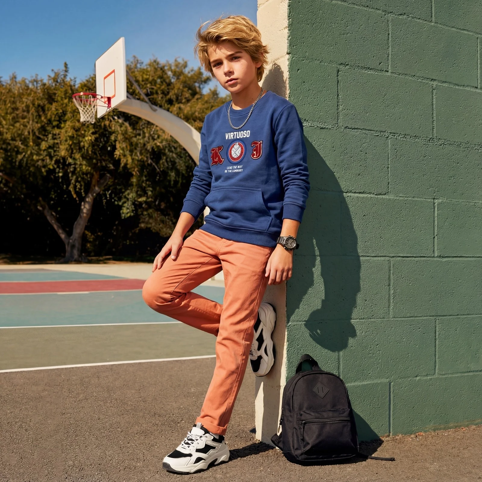 Kid's Blue Sweat Shirts - Image 3