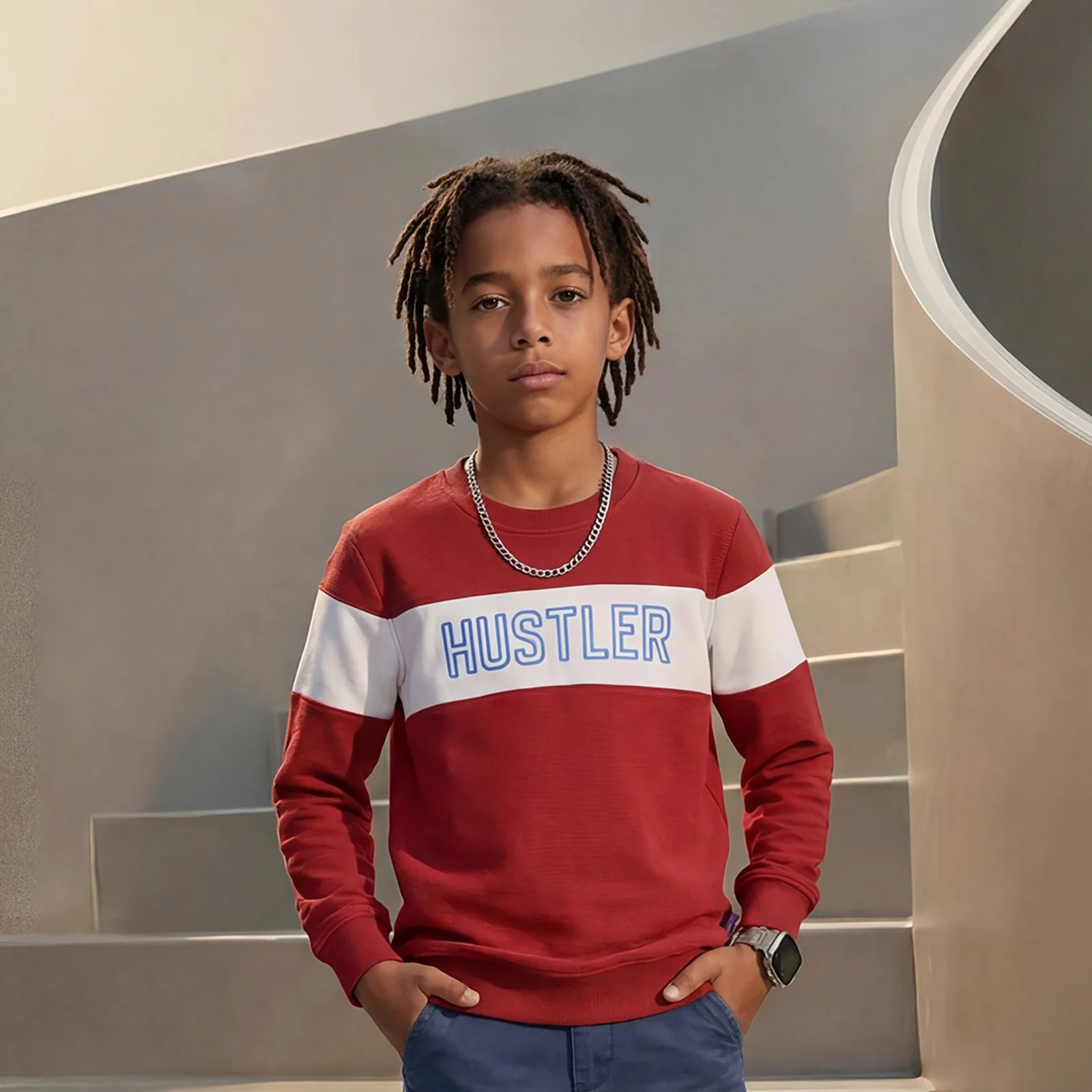 Kid's Maroon Sweat Shirts