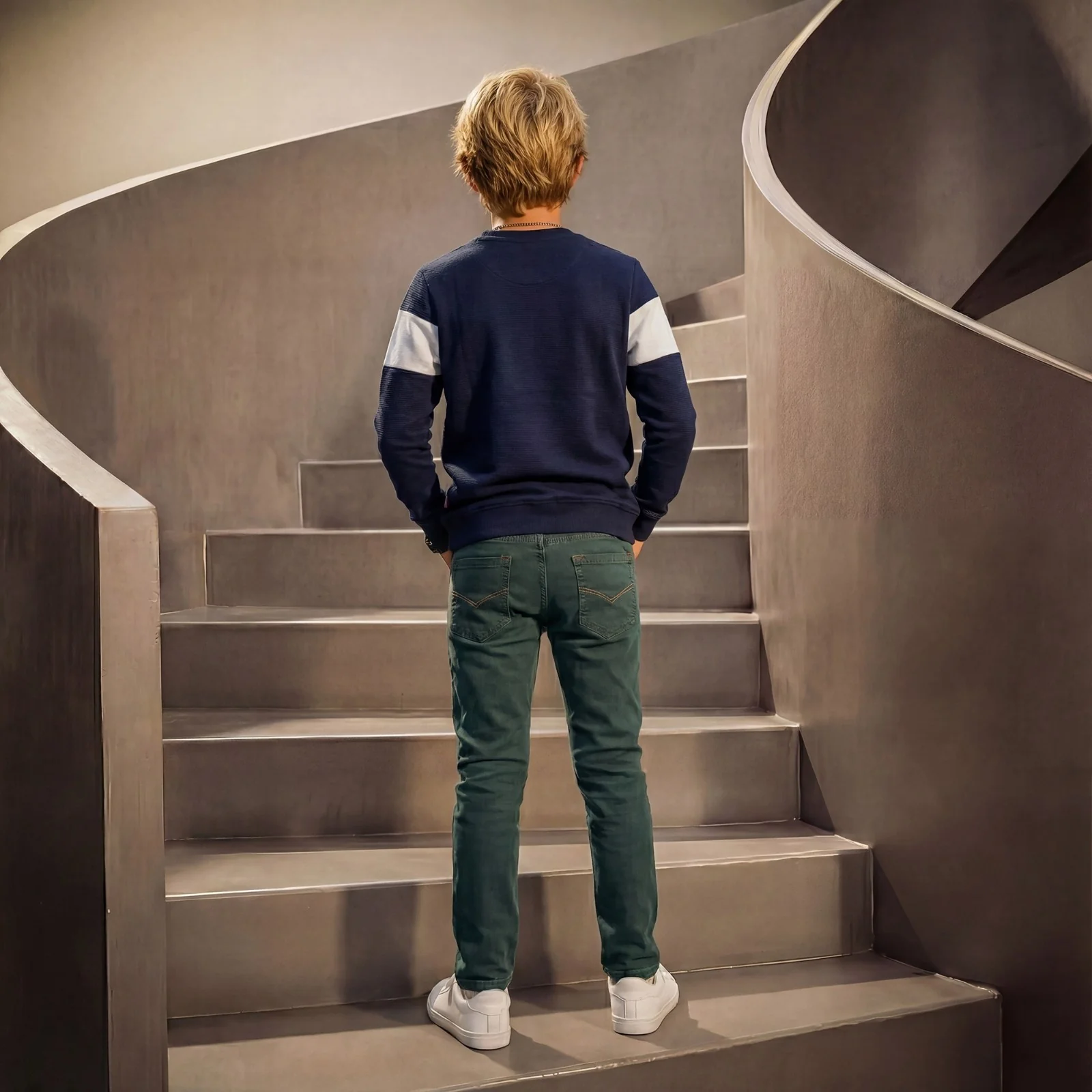 Kid's Navy Sweat Shirts - Image 4