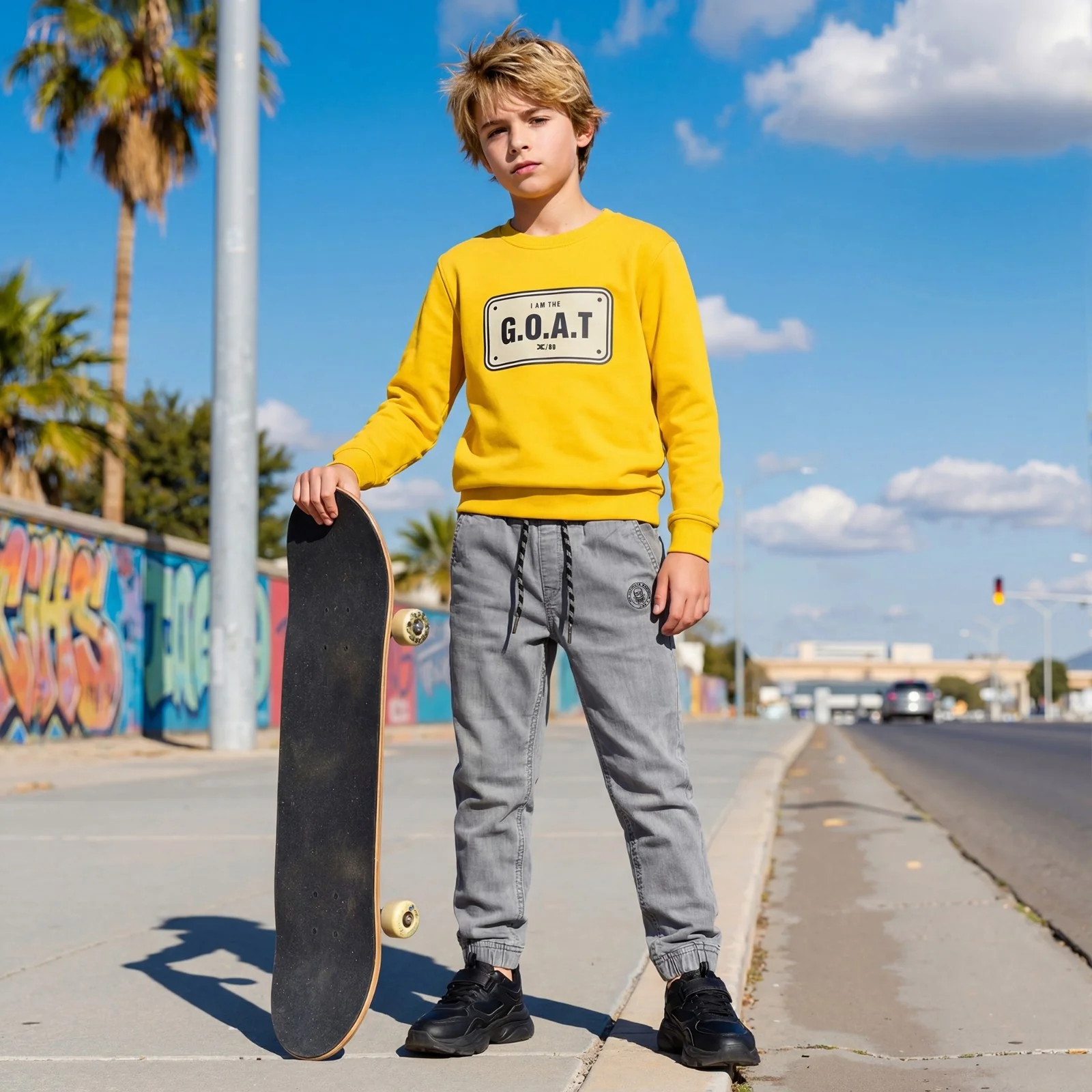 Kid's Yellow Sweat Shirts - Image 3