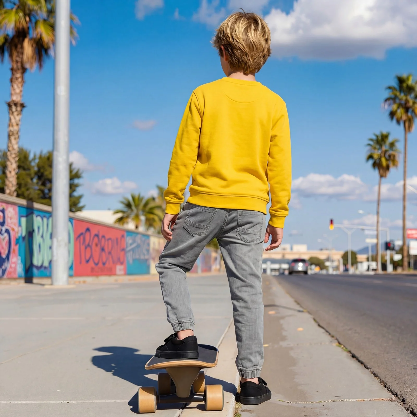 Kid's Yellow Sweat Shirts - Image 4