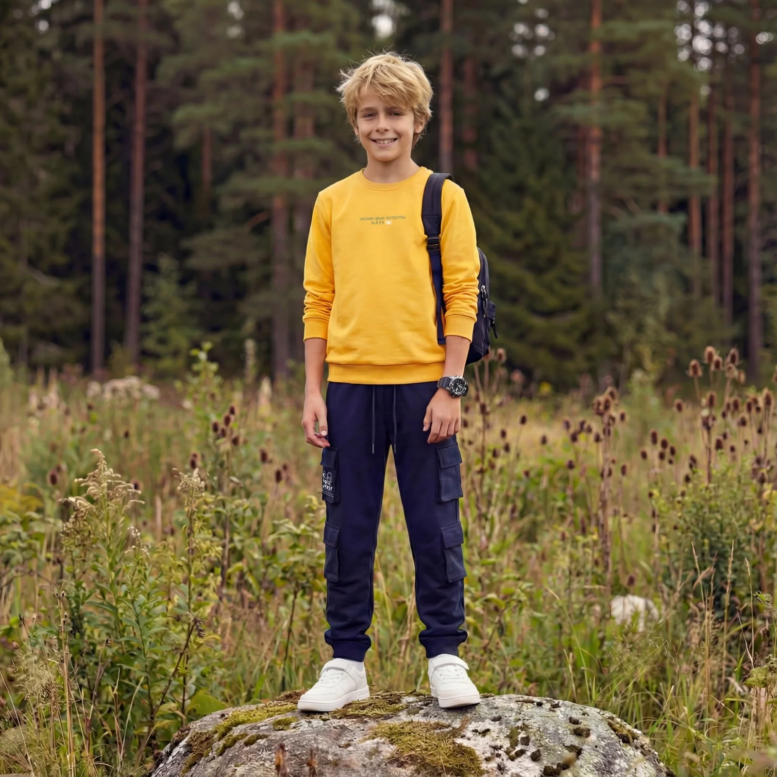 Kid's Yellow Sweat Shirts - Image 3