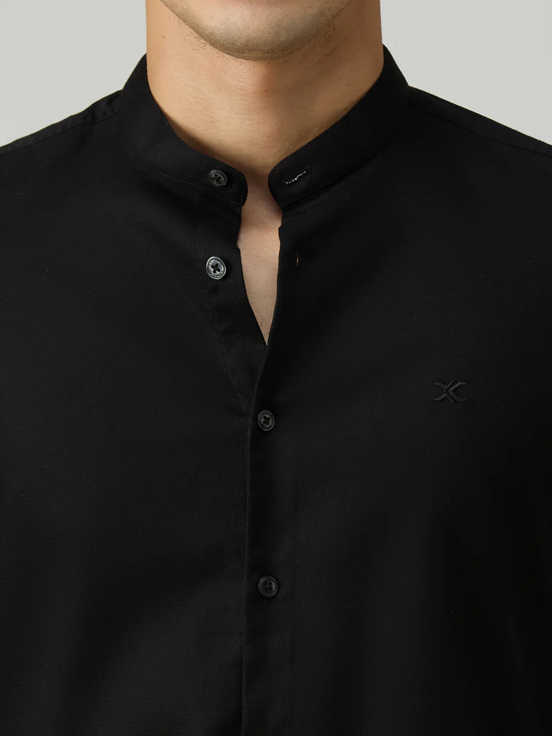 Men's Black Printed Slim Fit Shirts - Image 7