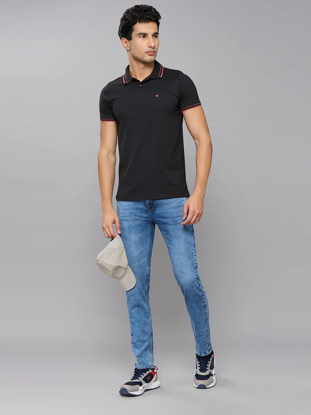 Men's Black Printed Slim Fit T-Shirts - Image 6