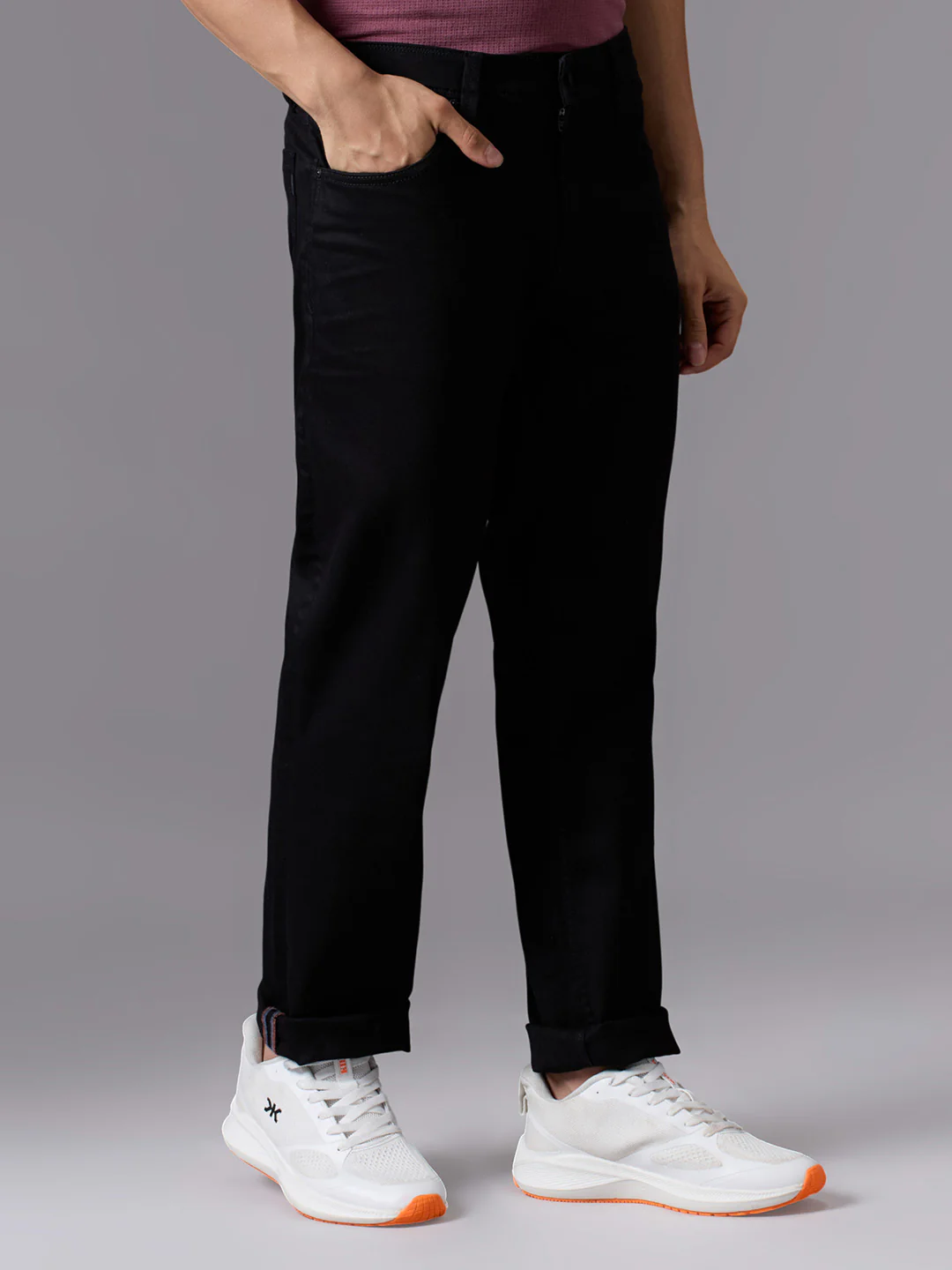 Men's Black Skinny Fit Jeans - Image 3