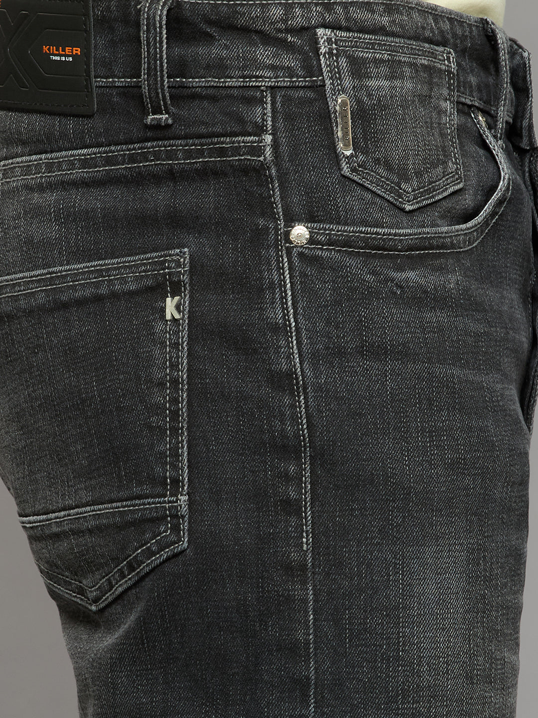 Men's Black Skinny Fit Jeans - Image 5