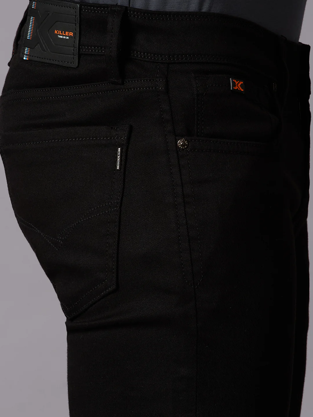Men's Black Slim Fit Jeans - Image 5