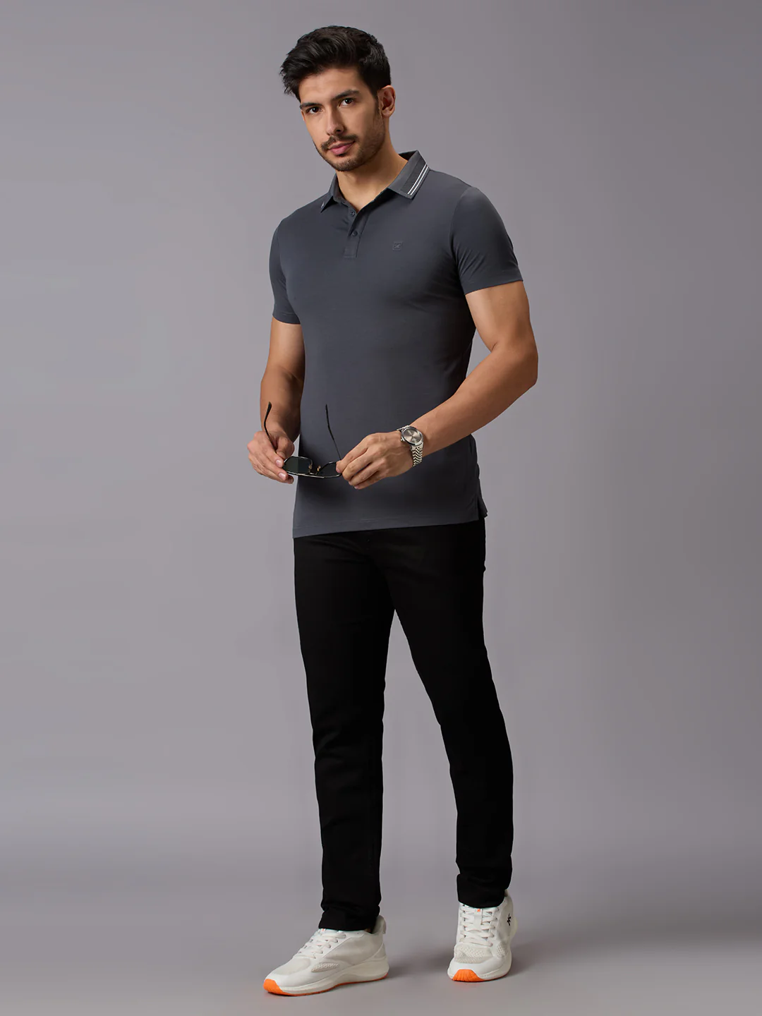 Men's Black Slim Fit Jeans - Image 6