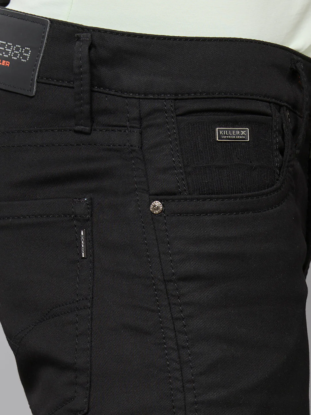 Men's Black Slim Fit Jeans - Image 5