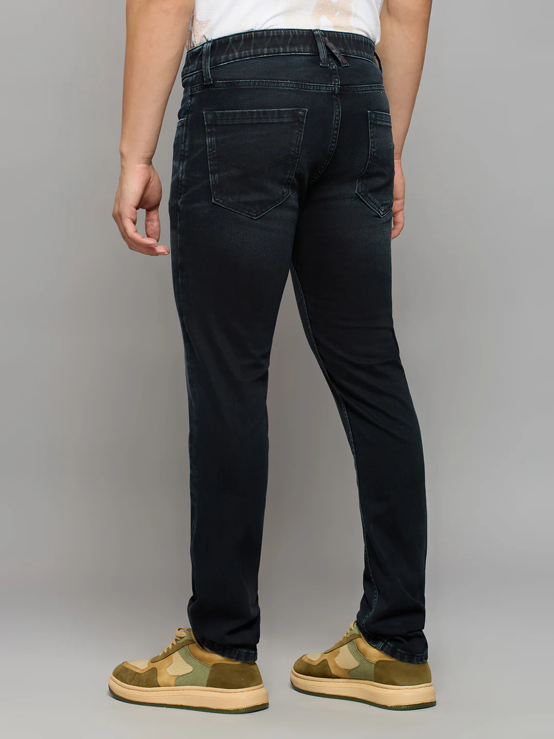 Men's Black Slim Fit Jeans - Image 4