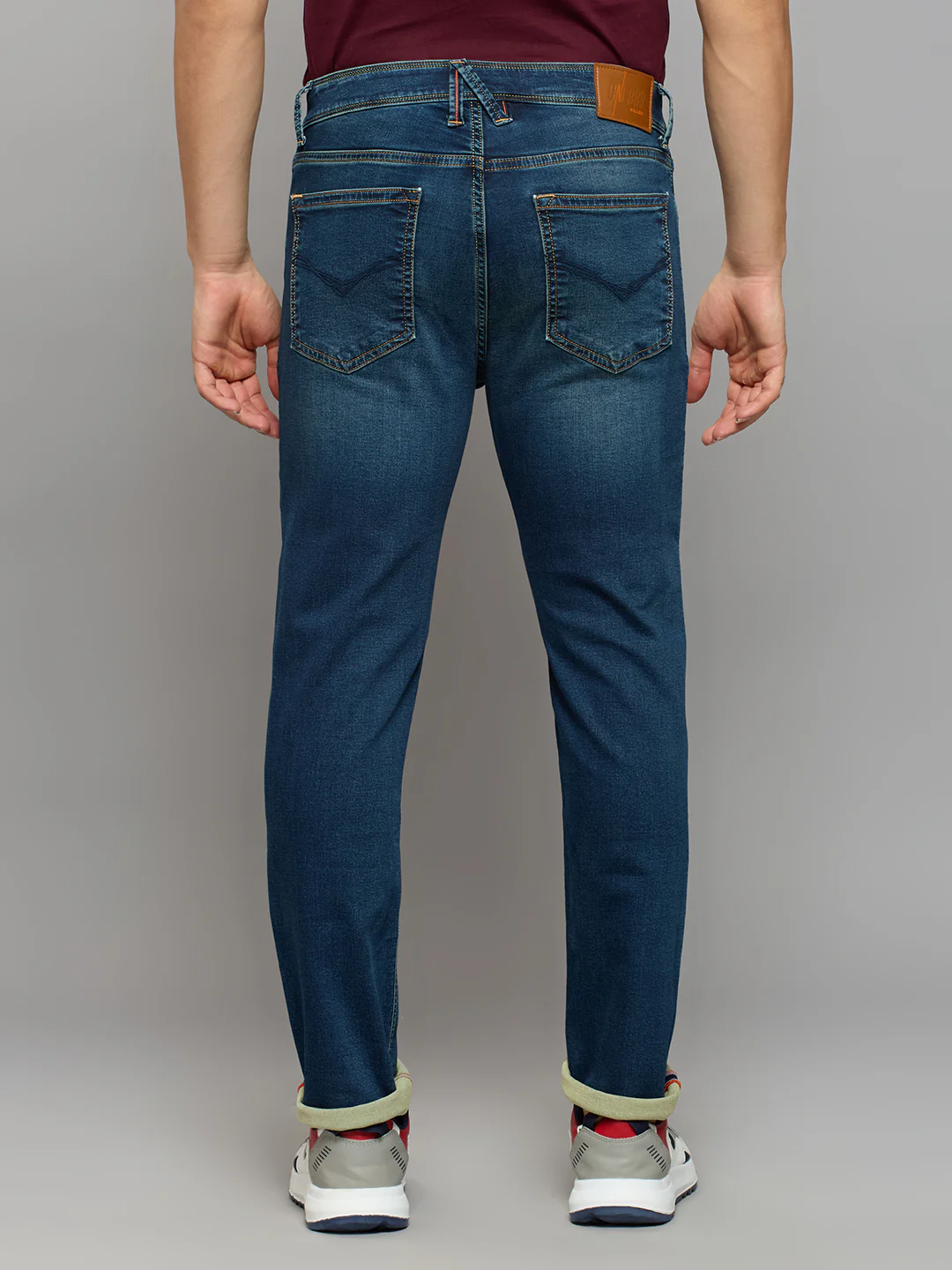 Men's Blue Skinny Fit Jeans - Image 4