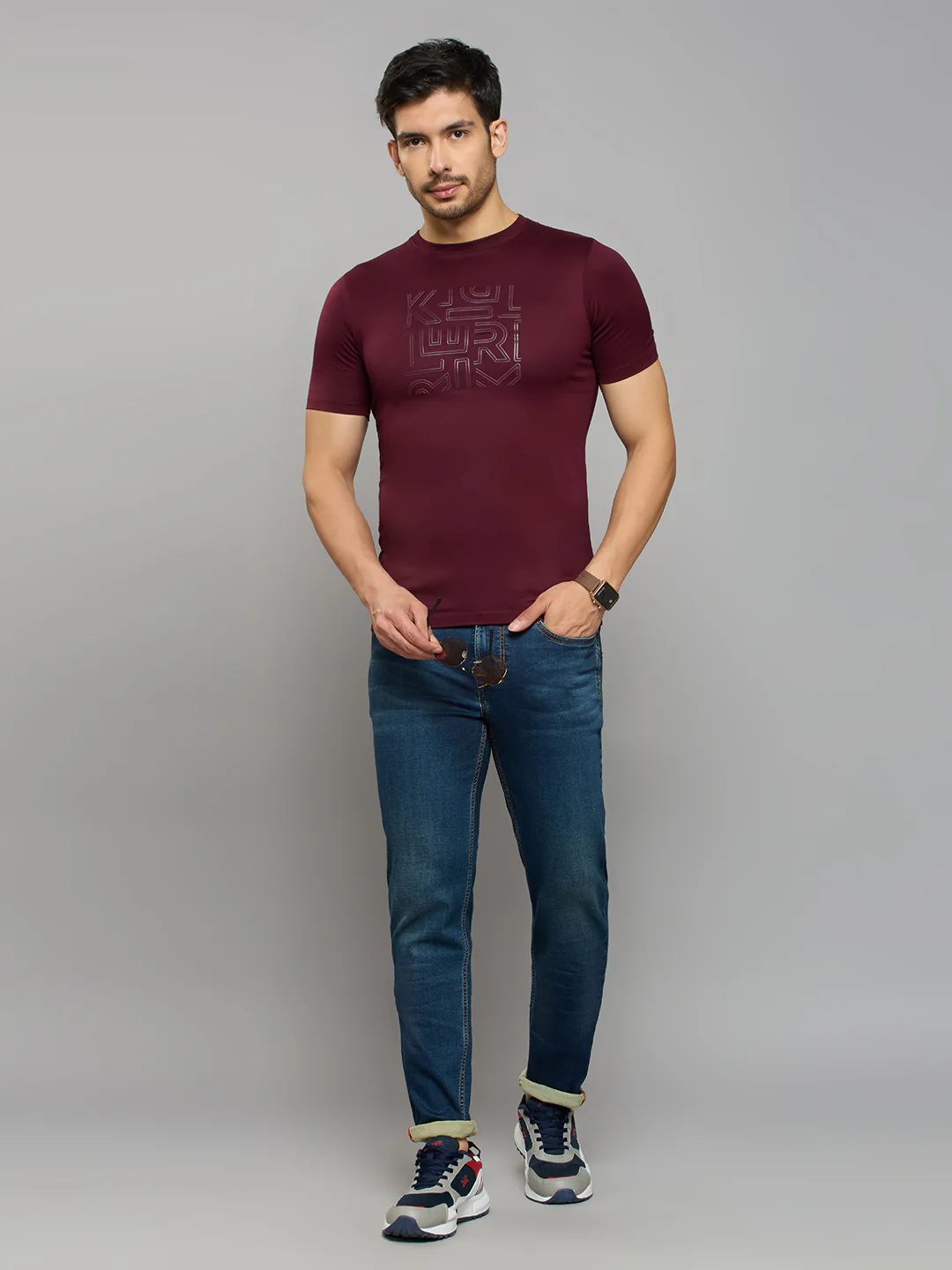 Men's Blue Skinny Fit Jeans - Image 6