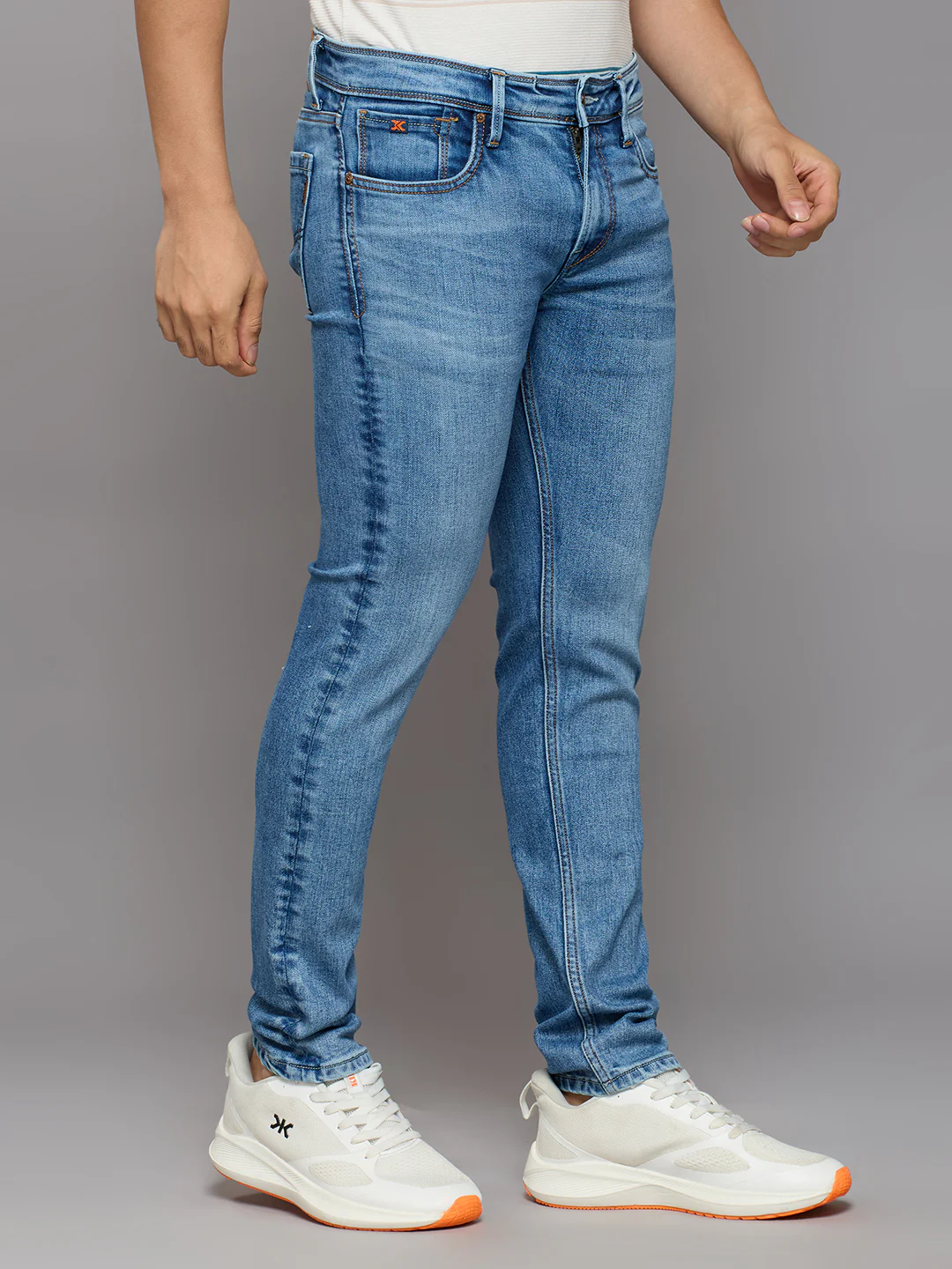 Men's Blue Slim Fit Jeans - Image 3