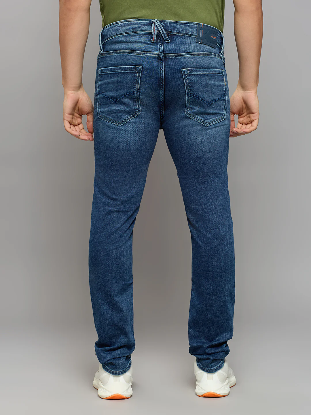 Men's Blue Slim Fit Jeans - Image 4