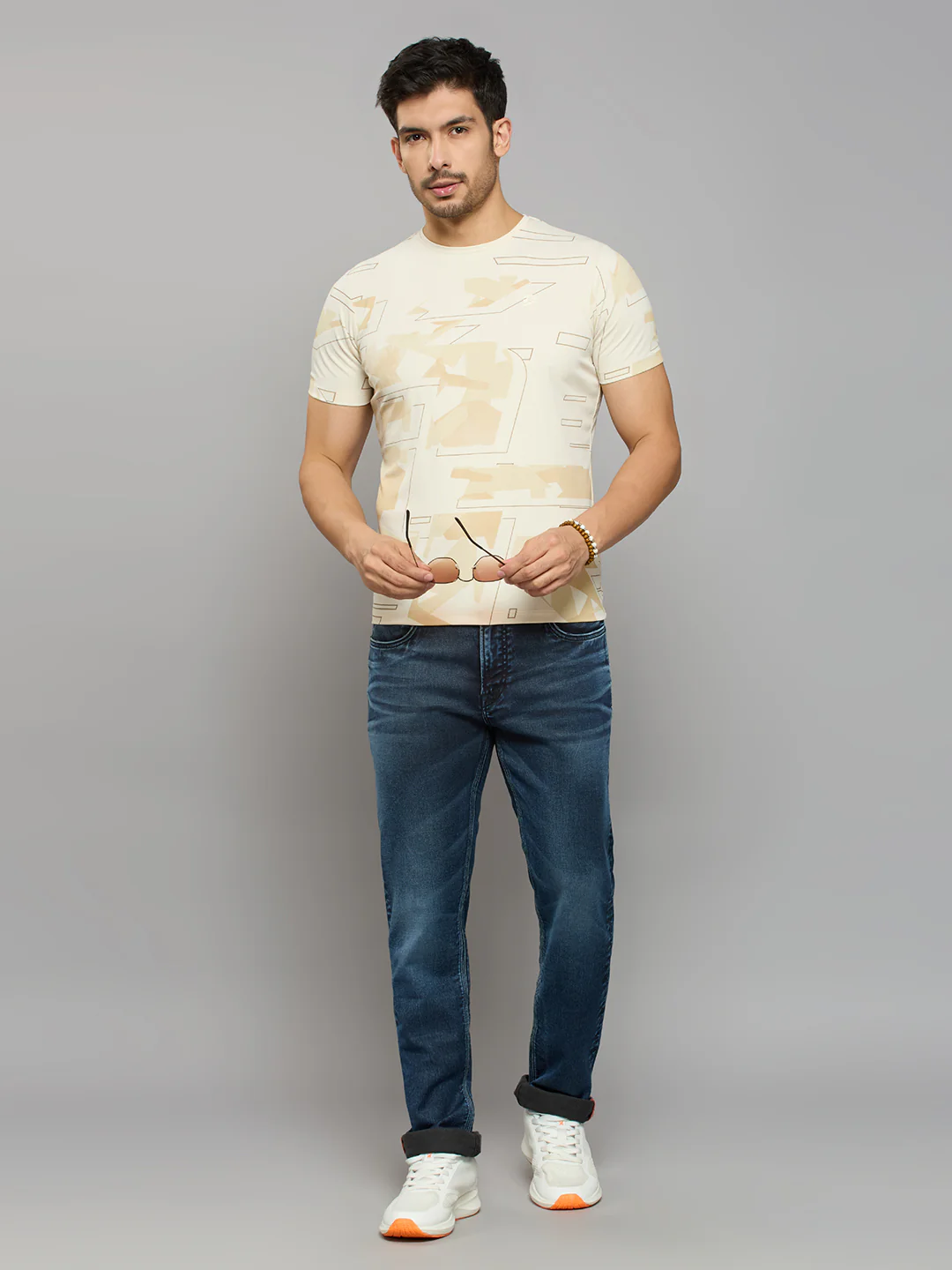 Men's Dark Blue Skinny Fit Jeans - Image 6