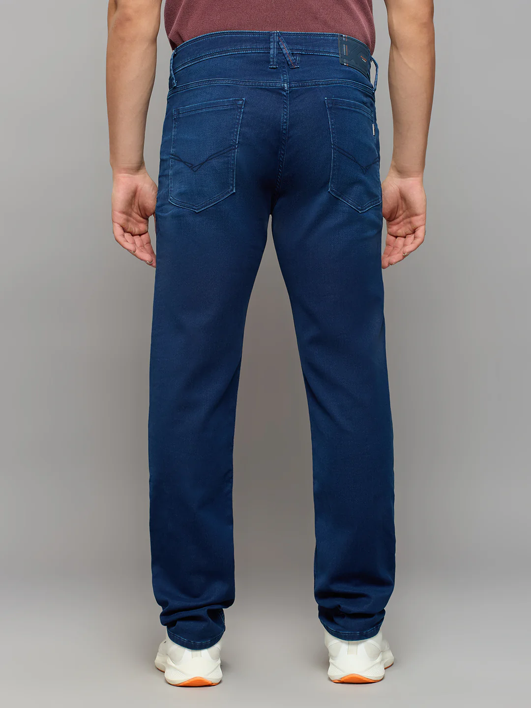 Men's Dark Blue Skinny Fit Jeans - Image 3