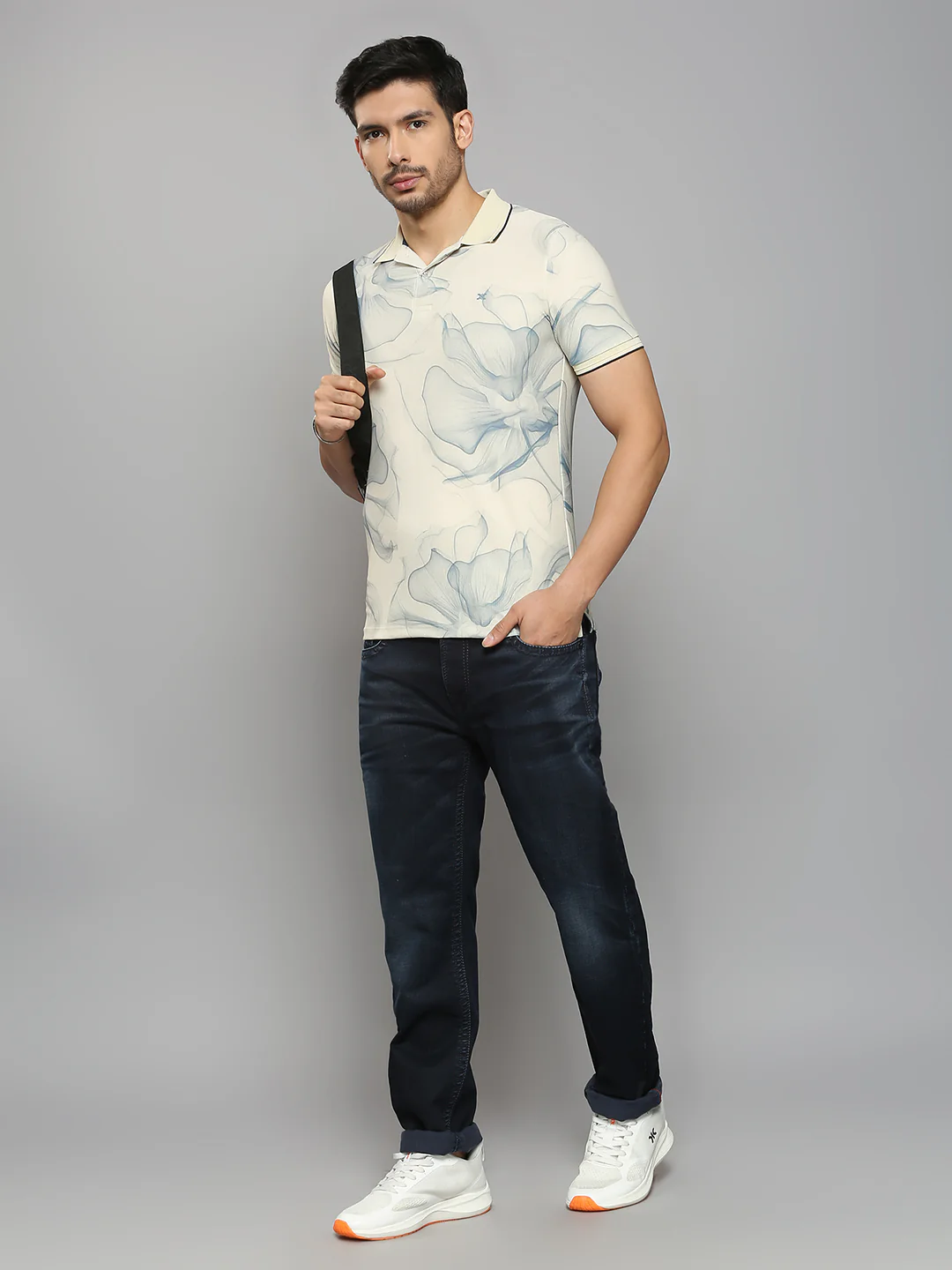 Men's Dark Blue Slim Fit Jeans - Image 6
