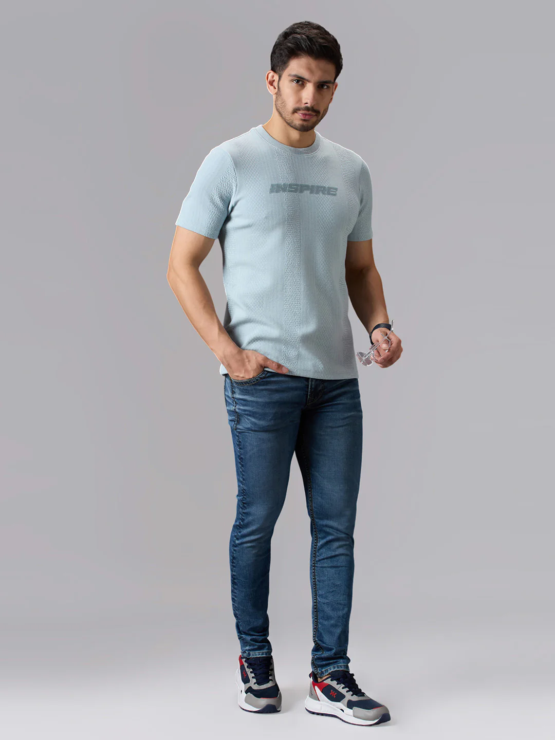 Men's Dark Blue Slim Fit Jeans - Image 6