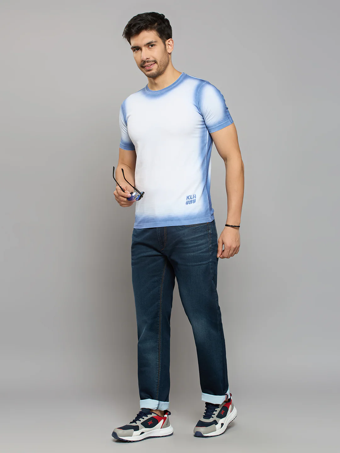 Men's Dark Blue Slim Fit Jeans - Image 6