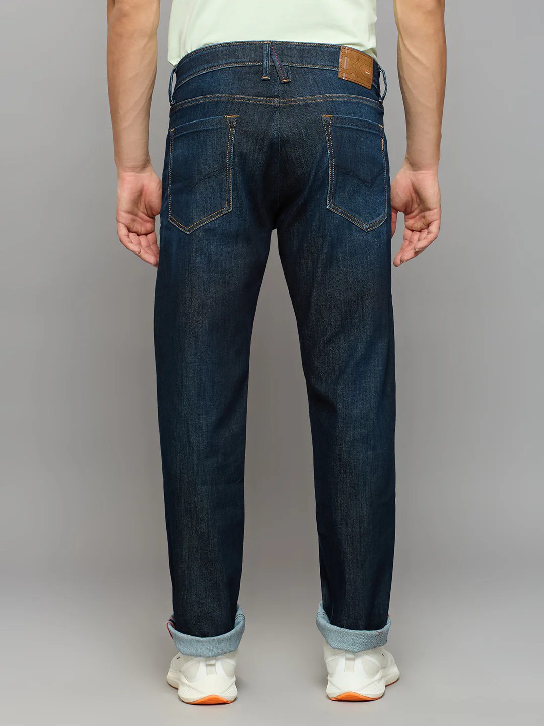 Men's Dark Blue Slim Fit Jeans - Image 4