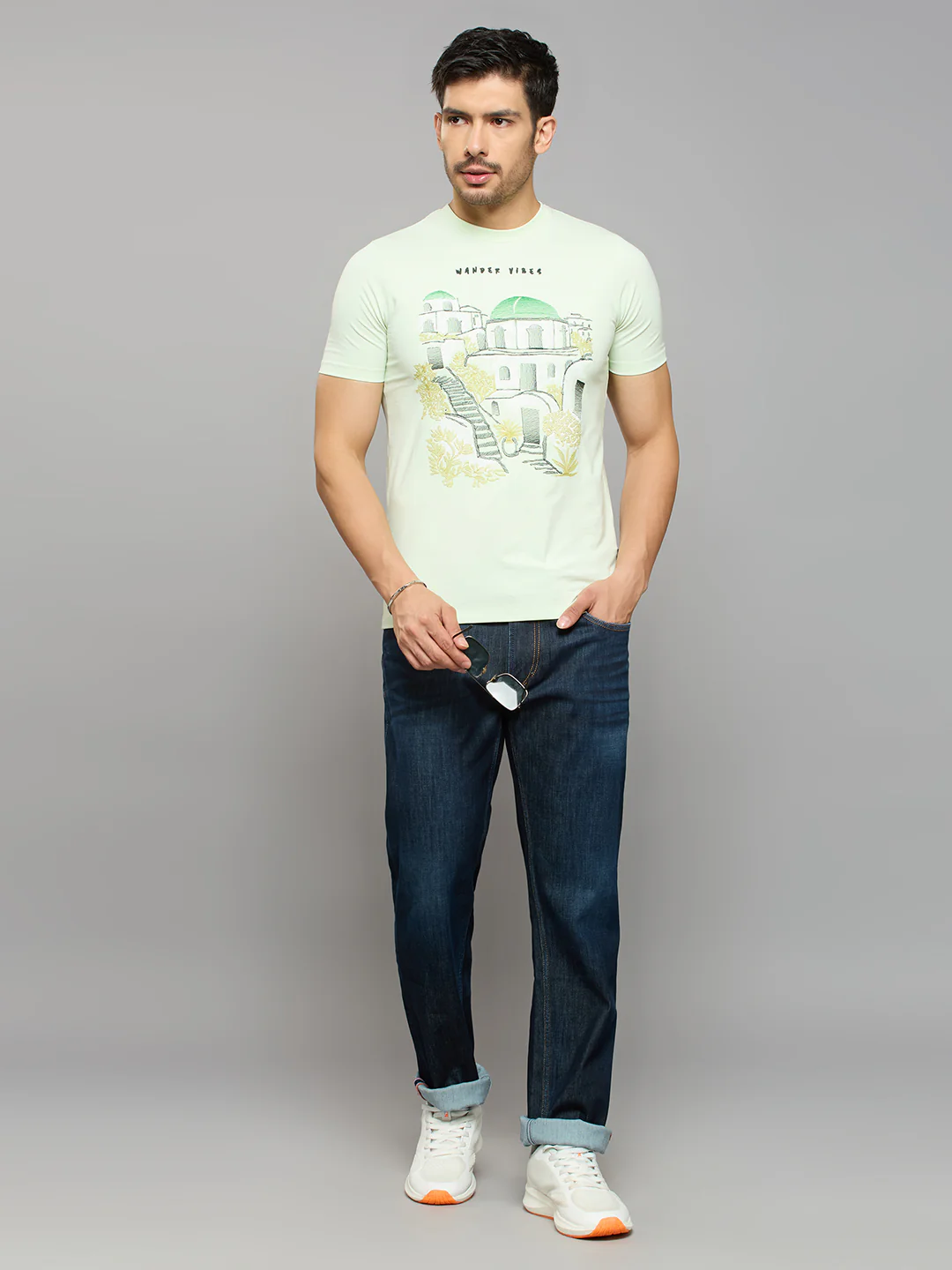 Men's Dark Blue Slim Fit Jeans - Image 6