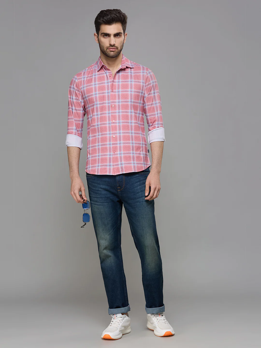 Men's Dark Blue Slim Fit Jeans - Image 6