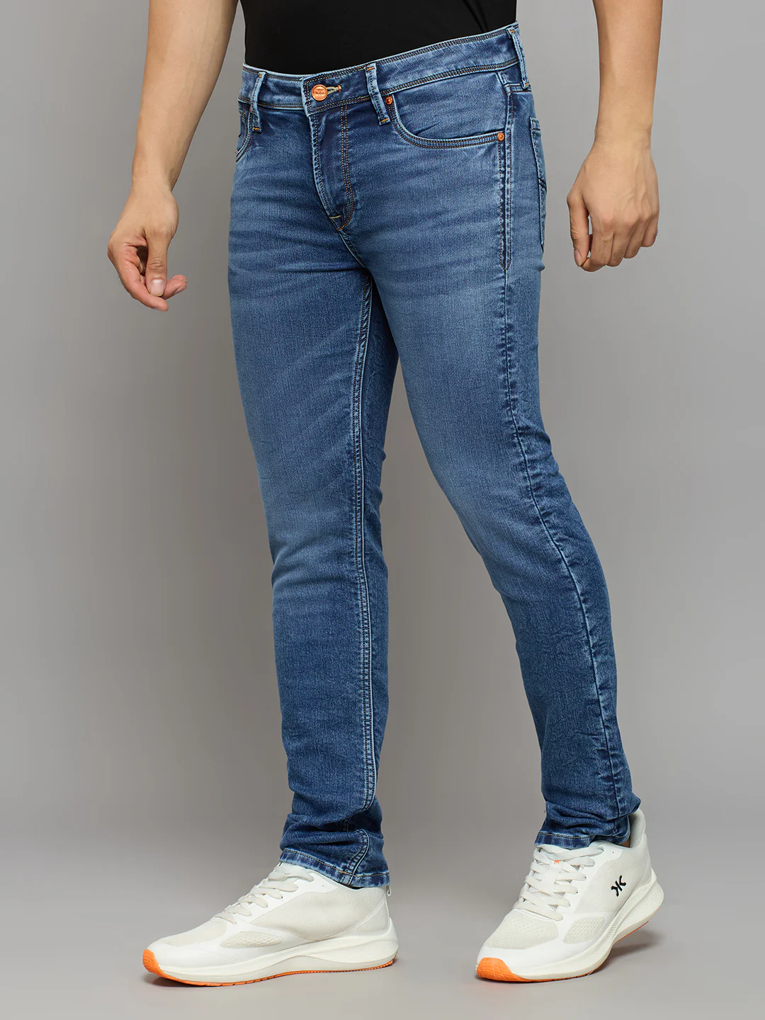 Men's Light Blue Slim Fit Jeans - Image 2