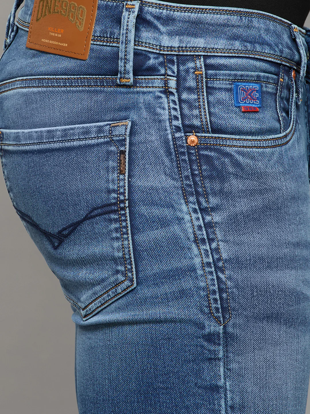 Men's Light Blue Slim Fit Jeans - Image 5