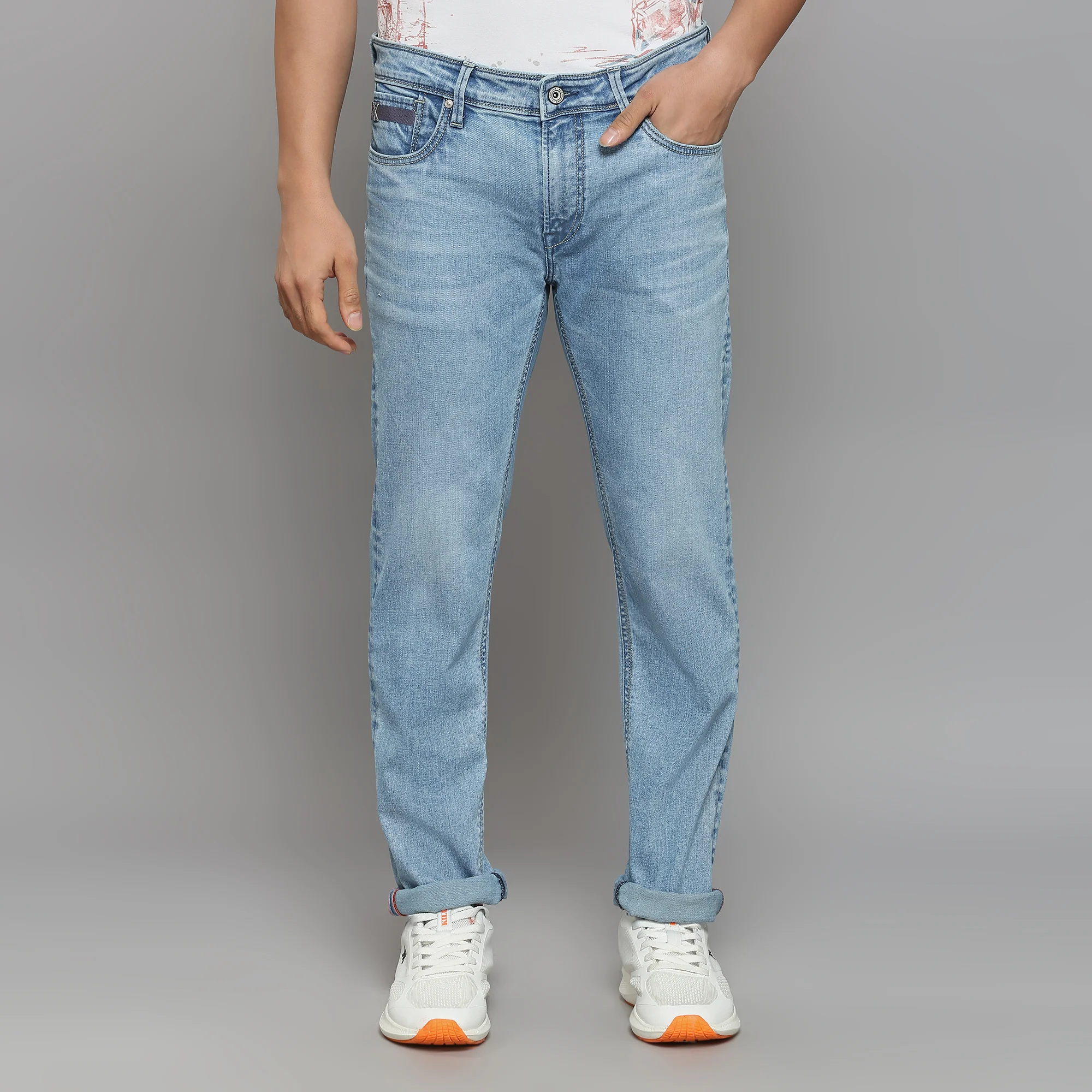 Men's Light Blue Slim Fit Jeans