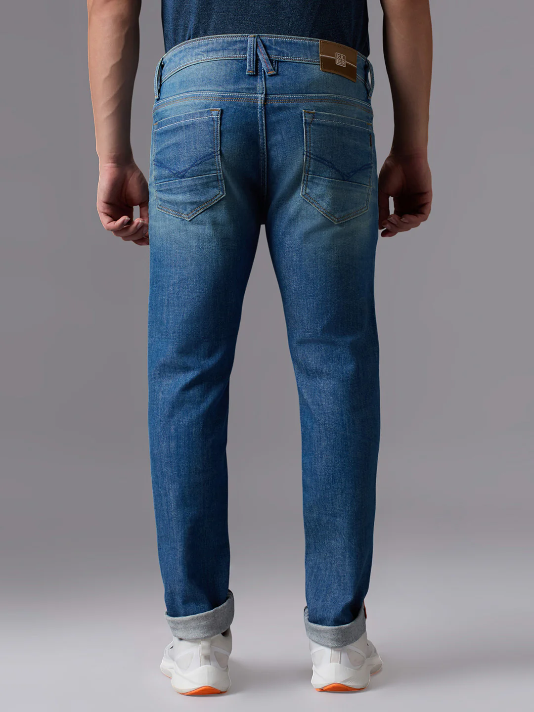 Men's Light Blue Slim Fit Jeans - Image 4