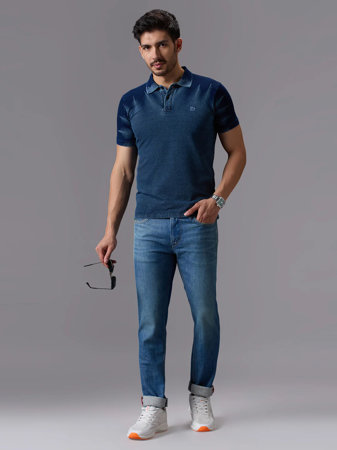 Men's Light Blue Slim Fit Jeans - Image 6