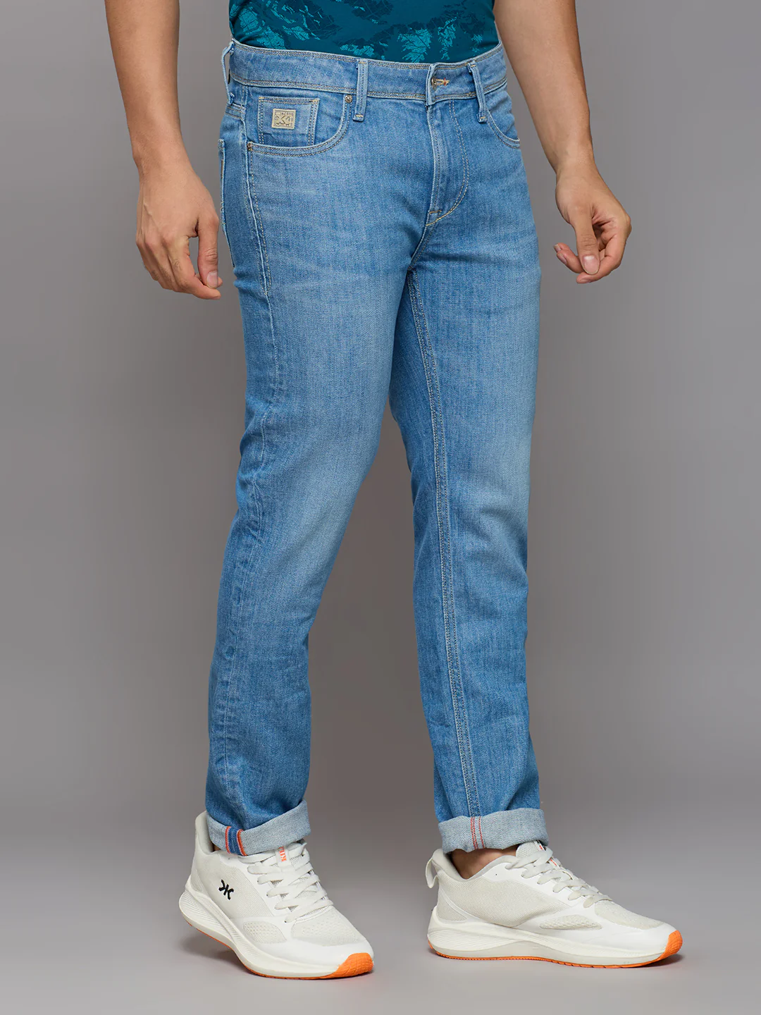 Men's Light Blue Slim Fit Jeans - Image 3