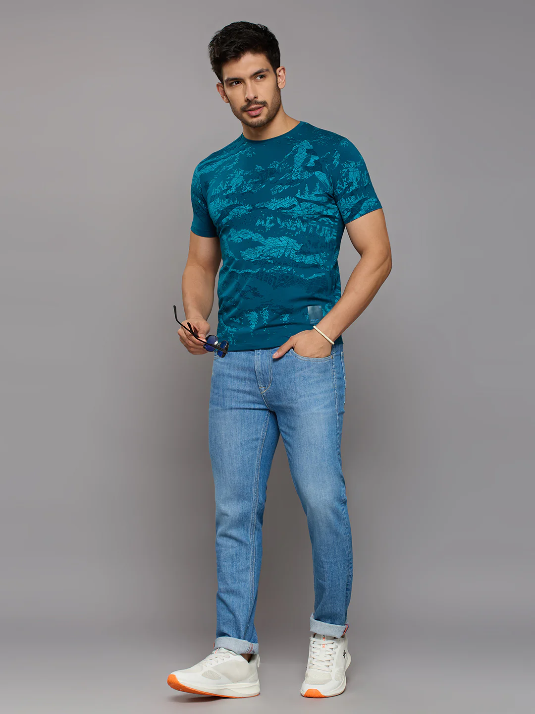 Men's Light Blue Slim Fit Jeans - Image 6