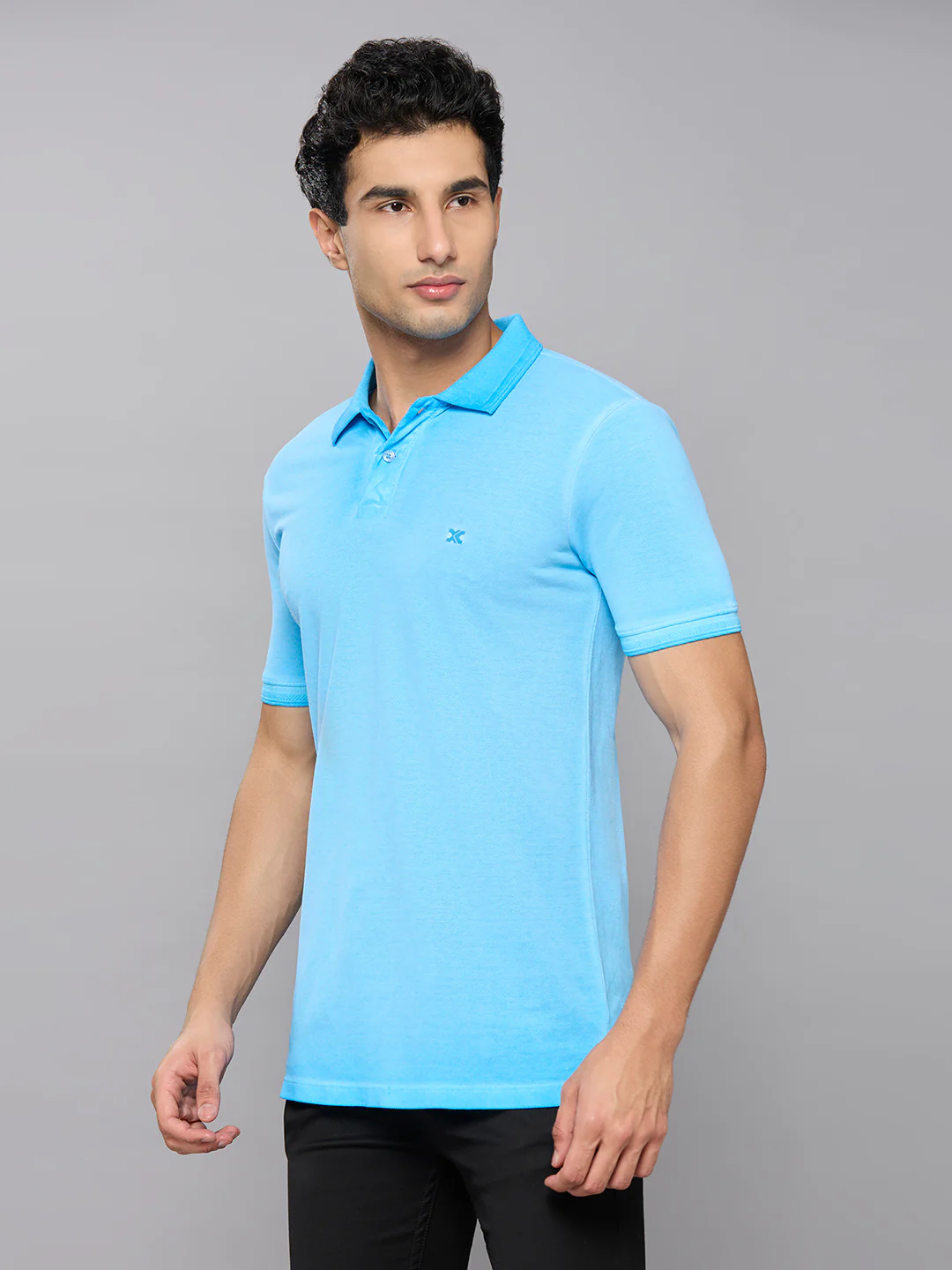 Men's Turq Printed Slim Fit T-Shirts - Image 2